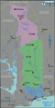 Togo Regions map