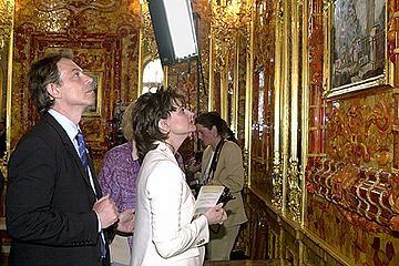 Tony Blair in the Amber Room