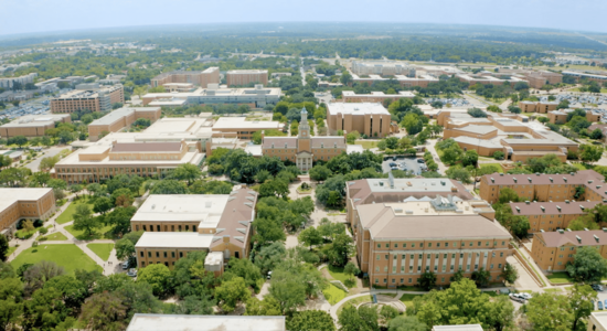 UNT aerial view