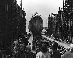 USS Birmingham launch