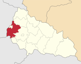 Location of Uzhhorodskyi Raion on the map of Ukraine.