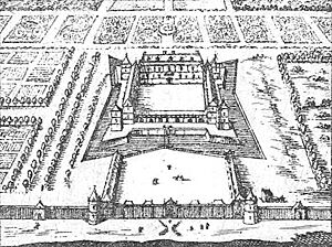 Versailles on the 1652 map of Paris by Gomboust - Gallica 2012