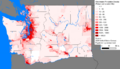 Washington population density 2020