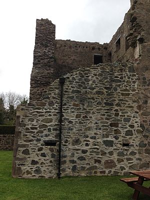 West wall of Quoile Castle, Downpatrick