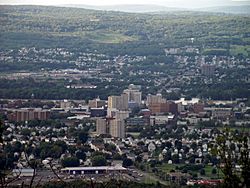 Edwardsville can be seen in the background (behind Wilkes-Barre City).