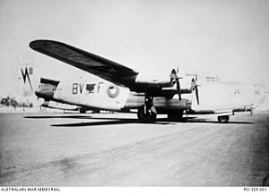 102 Squadron RAAF Liberator Cecil Plains Qld July 1945 AWM P01355.001