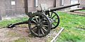 47mm Russian Hotchkiss gun on field carriage
