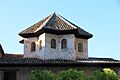 Aa star formed tower on roof in alhambra