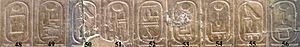 Abydos Koenigsliste 48-56