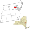 Albany County New York incorporated and unincorporated areas Westmere highlighted