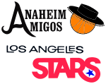 Anaheim AmigosLos Angeles Stars Utah Stars logo