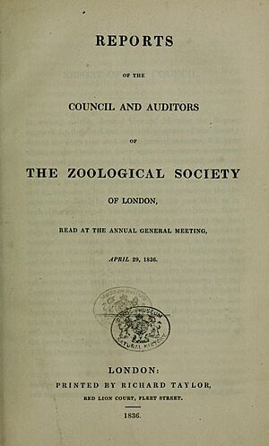 Annual report - Zoological Society of London (Page 1) BHL12918324