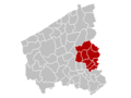 Arrondissement Tielt Belgium Map