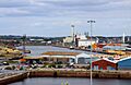 Barry Docks from Barry Island - Geograph-1957594-by-Steve-Daniels