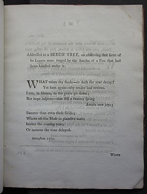 Beech Tree from Christian Carstairs Original Poems 1786