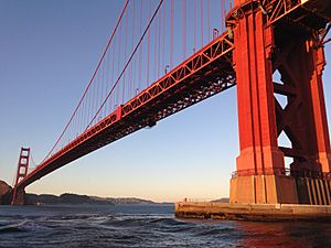 Below Golden Gate Bridge