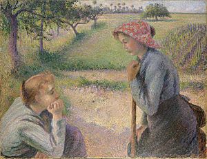 Camille Pissarro Two Young Peasant Women The Metropolitan Museum of Art