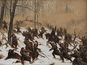 Christian Sell Winterliche Kriegsszene 1870-71 1895