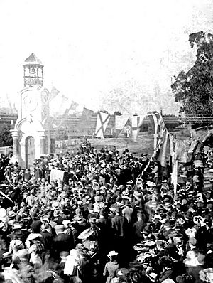 Clock tower unveiling 1903