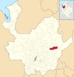 Location of the municipality and town of Yalí, Antioquia in the Antioquia Department of Colombia