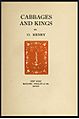 Cover of Cabbages and Kings, 1904 edition