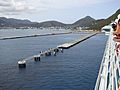 Cruise ship dock in St Maarten
