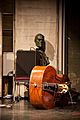 Double Bass during the break (photo by Garry Knight)