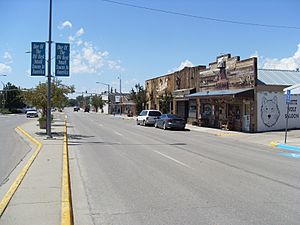 Center Street (city center), view to the west
