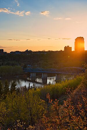 Edmonton River Valley and Dawson Bridge