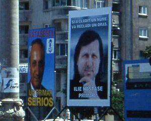 Election Time with Ilie Năstase, Bucureşti June 1996 (3401870683) (cropped)