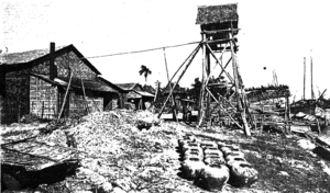 Exterior of primitive distillery in Pangasinan Province (Philippines, c. 1912)