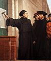 Ferdinand Pauwels - Luther hammers his 95 theses to the door