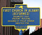First Church in Albany Historical Marker