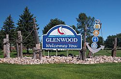 Glenwood welcome sign