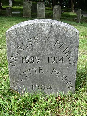Gravestone Charles Sanders Peirce and Juliette Peirce