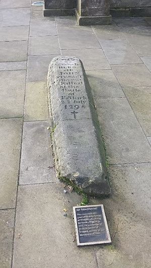 Gravestone of Sir John Stewart (d. 1298)