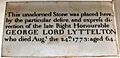 Hagley, St John the Baptist - interior, 1st Baron Lyttelton (died 1773) memorial