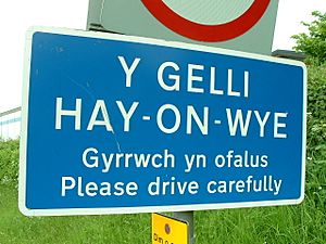 Hay-on-Wye sign