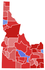 Idaho Senate Election Results by County, 2020.svg