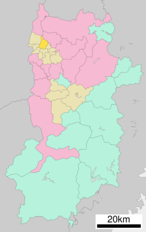 Location of Ikaruga in Nara Prefecture