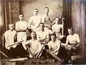 Indian club swinging team, St Paul's Young Men's Club, Ipswich, 1890s