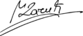 Ivica Dačić's signature
