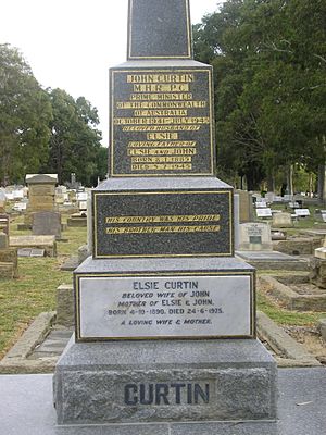 John Curtin grave