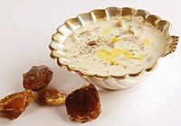 Kheer with dates added, Indian Sweets Mithai Desserts