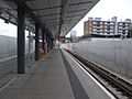 King George V DLR station platform 2 look east
