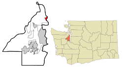 Location of Kingston, Washington