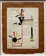 László Moholy-Nagy, Y, guache e collage, 1920-21 (coll. priv.)