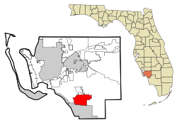 Location in Lee County, Florida