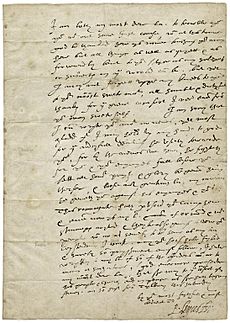 Leicester's letter to Elizabeth I