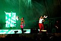 Machel Montano and Patrice Roberts on Stage